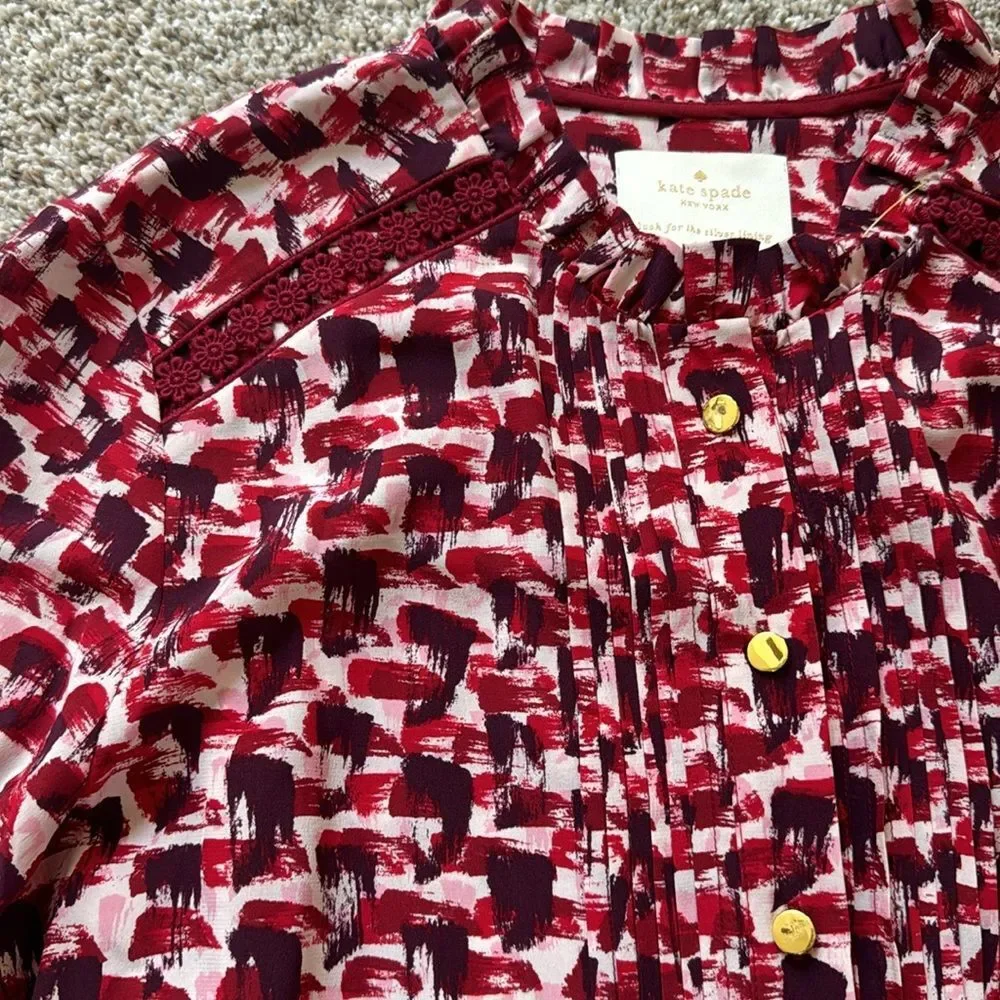 Kate Spade New York 100% Silk Shift Dress | Large